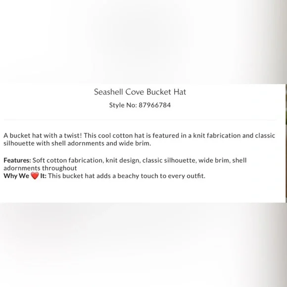 NWT Free People Wyeth Brand Seashell 🐚 Cove Bucket Hat in Chocolate Cotton Knit - Picture 5 of 6